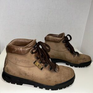 Vintage Vasque 7931 Skywalk GTX Brown Leather Lace-Up Boot Made Italy